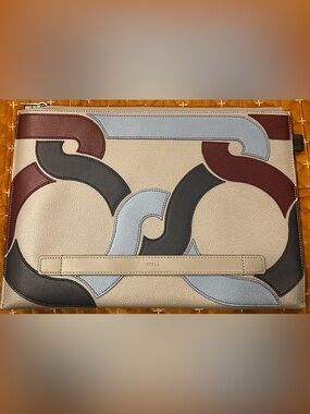 Furla Multicolor Leather Zip Wristlet or clutch